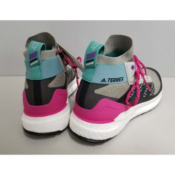 Adidas Terrex Free Hiker Sneakers Sesame Carbon Magenta Mens Size 8.5 - Picture 3 of 7